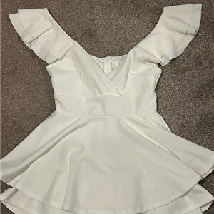 Altar'd State White Romper Dress